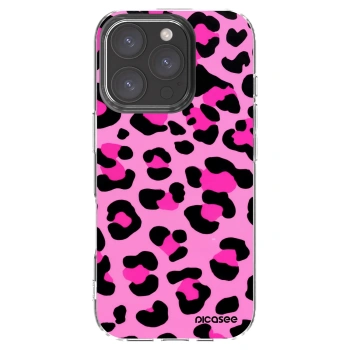 Picasee silikonový průhledný obal pro Apple iPhone 16 Pro - Pink Tiger