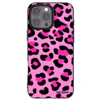 Picasee silikonový černý obal pro Apple iPhone 16 Pro Max - Pink Tiger