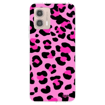 Picasee silikonový průhledný obal pro Motorola Moto G53 5G - Pink Tiger