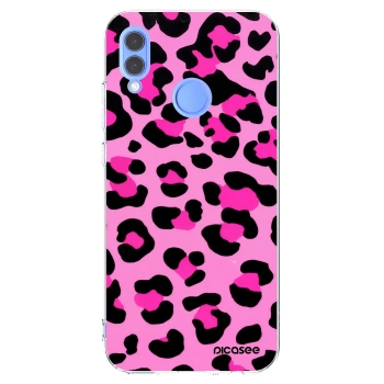 Picasee silikonový průhledný obal pro Huawei P Smart 2019 - Pink Tiger