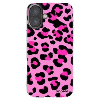 Picasee silikonový průhledný obal pro Apple iPhone 16 Plus - Pink Tiger