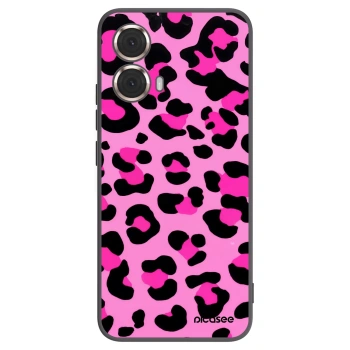 Picasee silikonový černý obal pro Motorola Moto G85 - Pink Tiger