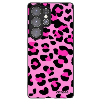 Picasee silikonový černý obal pro Samsung Galaxy S25 Ultra 5G - Pink Tiger