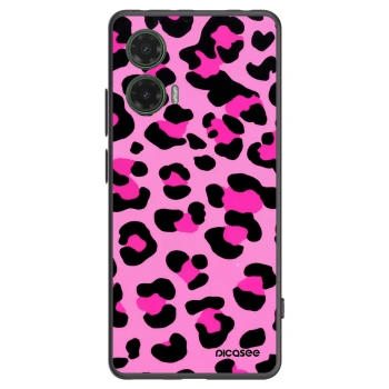 Picasee silikonový černý obal pro Motorola Moto G35 5G - Pink Tiger