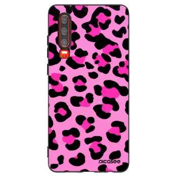 Picasee silikonový černý obal pro Huawei P30 - Pink Tiger