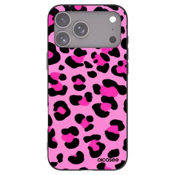 Picasee silikonový černý obal pro Apple iPhone 17 Pro Max - Pink Tiger