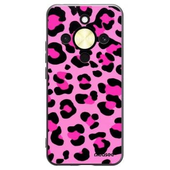 Picasee silikonový černý obal pro Honor Magic8 Lite 5G - Pink Tiger