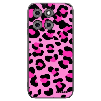 Picasee silikonový černý obal pro Motorola Moto G77 - Pink Tiger