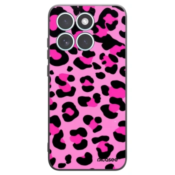 Picasee silikonový černý obal pro Motorola Edge 70 Fusion - Pink Tiger
