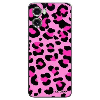 Picasee silikonový černý obal pro Motorola Moto G06 - Pink Tiger