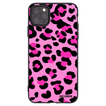 Picasee silikonový černý obal pro Apple iPhone 11 Pro Max - Pink Tiger