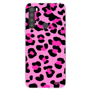 Picasee silikonový průhledný obal pro Xiaomi Redmi Note 8 - Pink Tiger