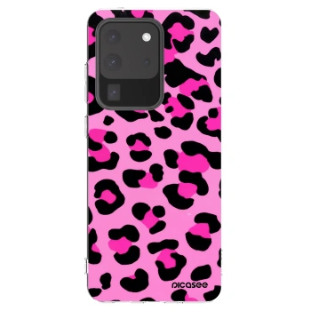 Picasee silikonový průhledný obal pro Samsung Galaxy S20 Ultra 5G G988F - Pink Tiger