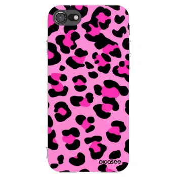 Picasee silikonový průhledný obal pro Apple iPhone SE 2020 - Pink Tiger