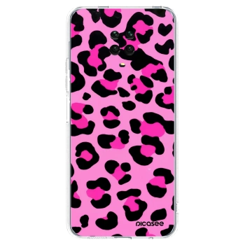 Picasee silikonový průhledný obal pro Xiaomi Redmi Note 9 Pro - Pink Tiger