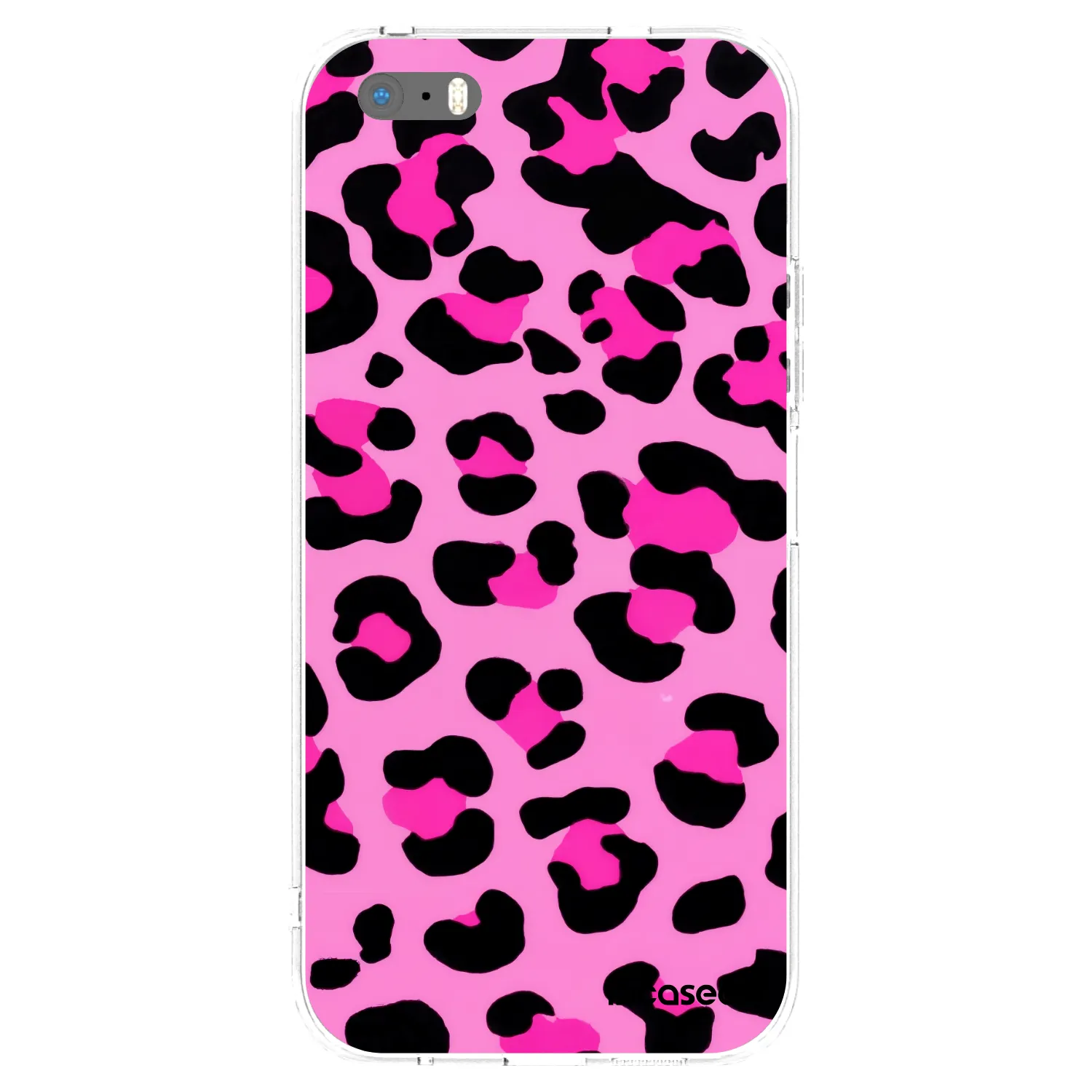Picasee silikonový průhledný obal pro Apple iPhone 5/5S/SE - Pink Tiger