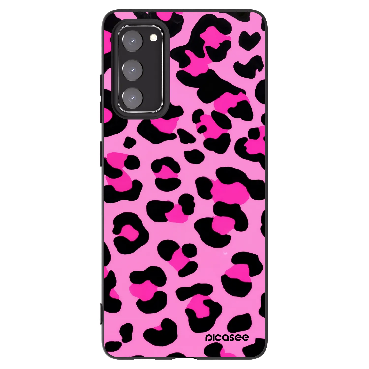 Picasee silikonový černý obal pro Samsung Galaxy S20 FE - Pink Tiger