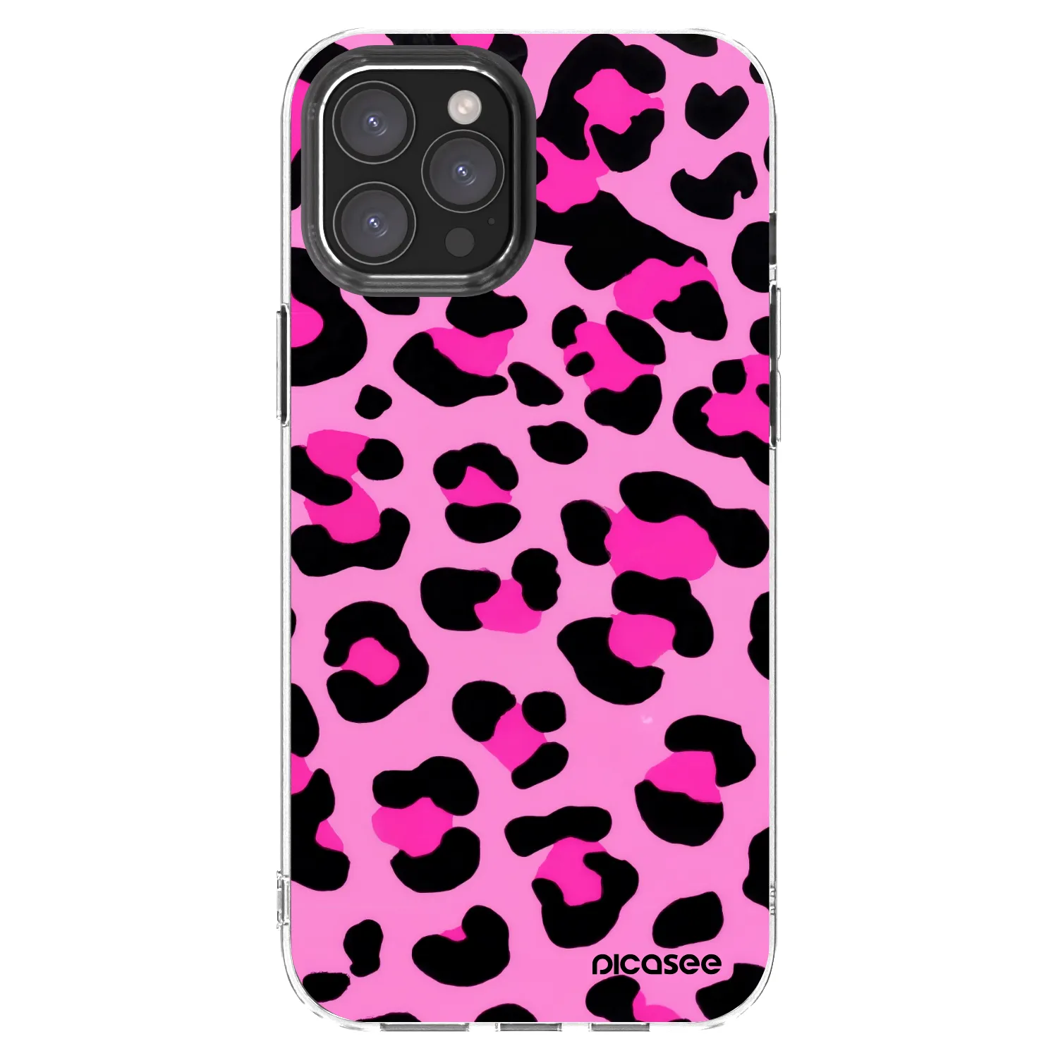 Picasee silikonový průhledný obal pro Apple iPhone 12 Pro Max - Pink Tiger