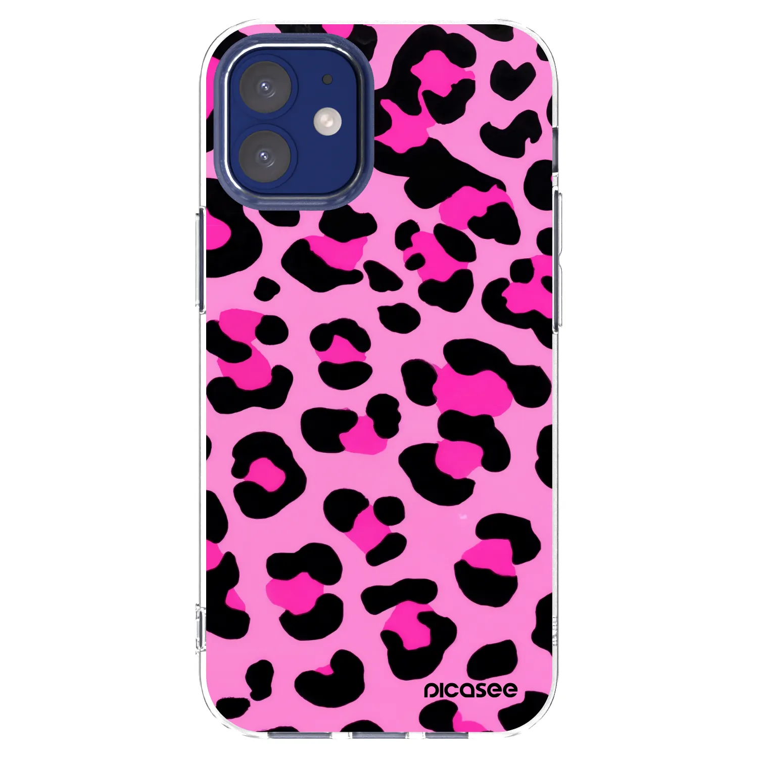 Picasee silikonový průhledný obal pro Apple iPhone 12 mini - Pink Tiger