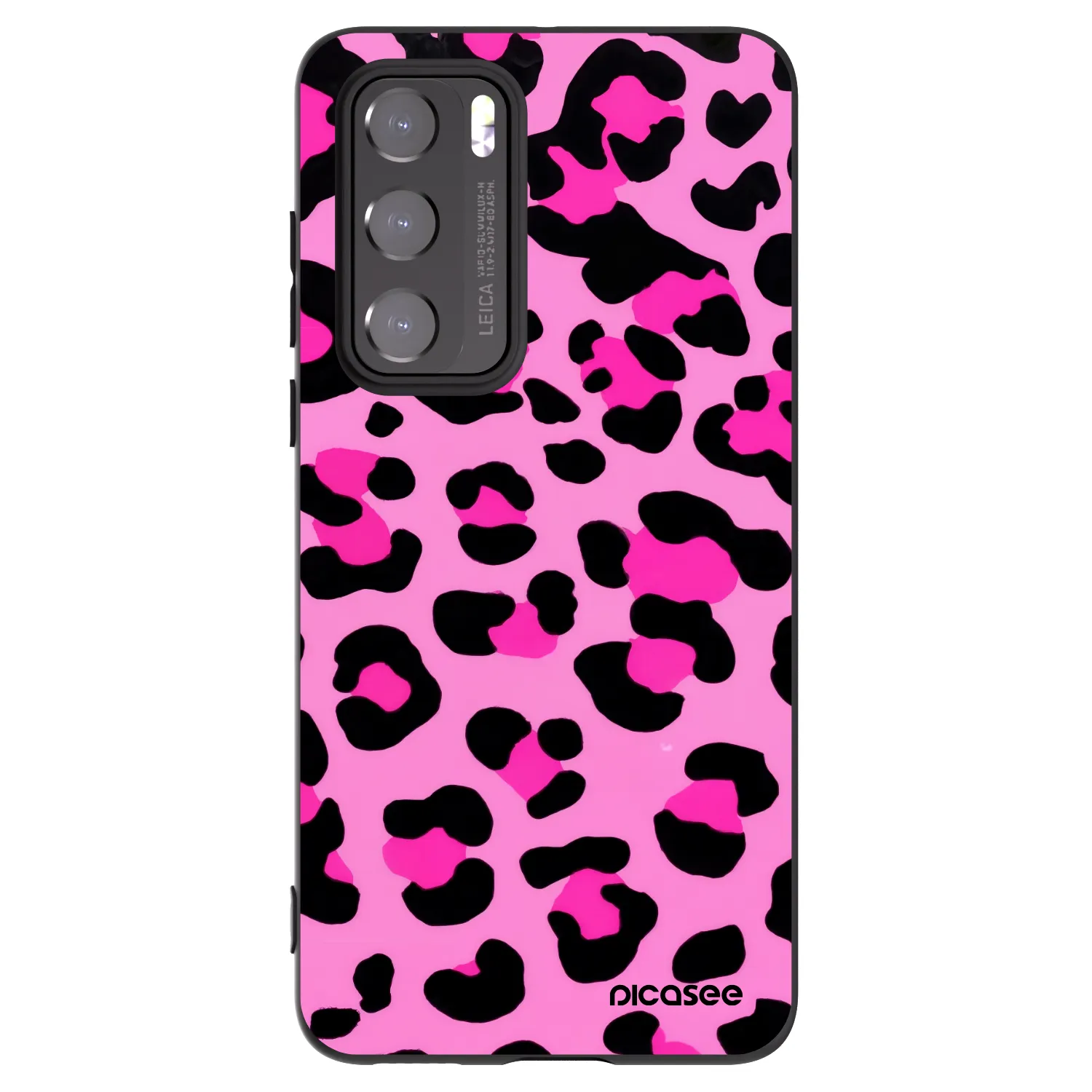 Picasee silikonový černý obal pro Huawei P40 - Pink Tiger