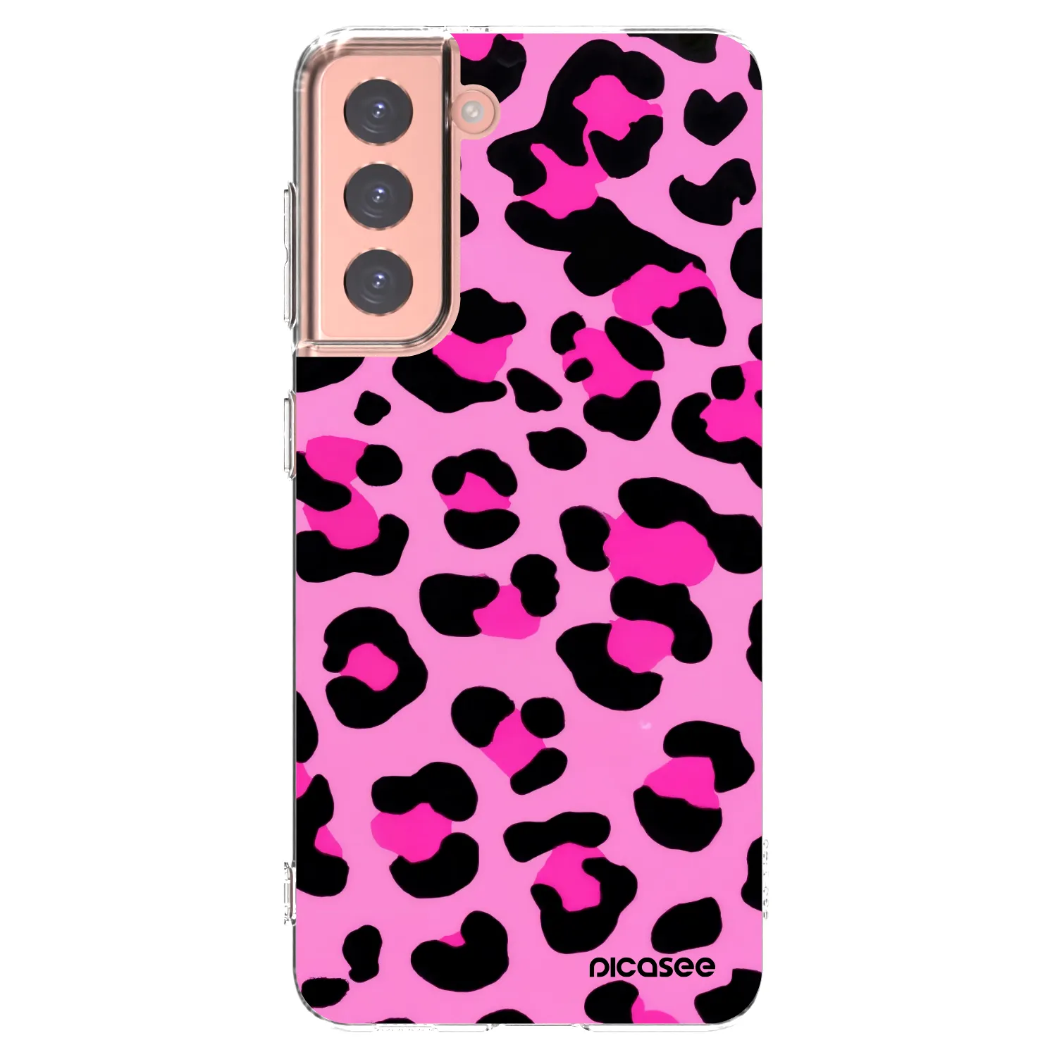 Picasee silikonový průhledný obal pro Samsung Galaxy S21 5G G991B - Pink Tiger
