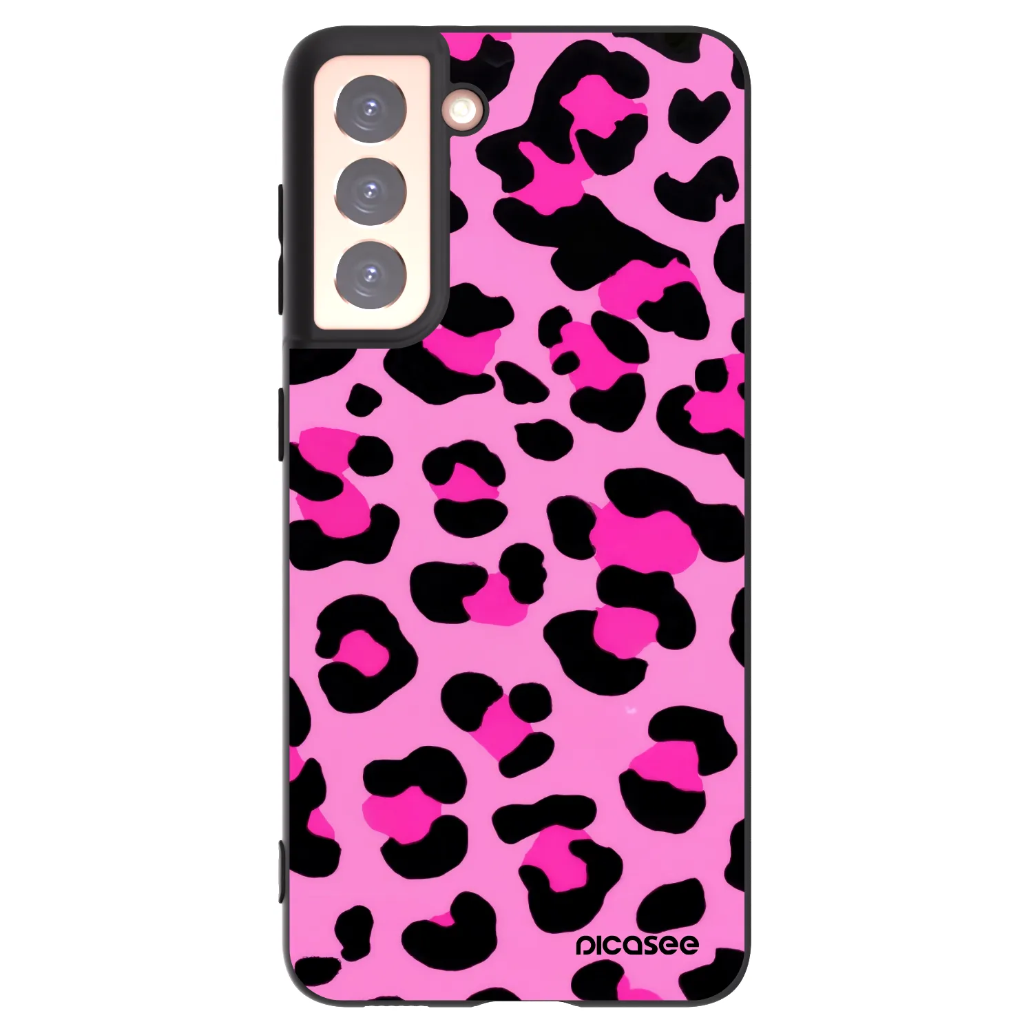 Picasee silikonový černý obal pro Samsung Galaxy S21 5G G991B - Pink Tiger
