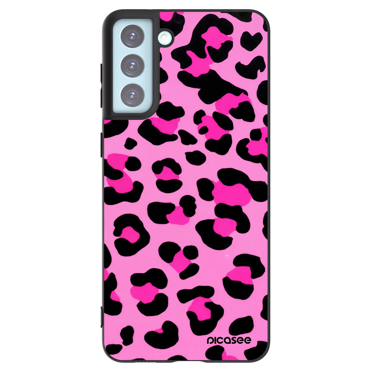 Picasee silikonový černý obal pro Samsung Galaxy S21+ 5G G996F - Pink Tiger