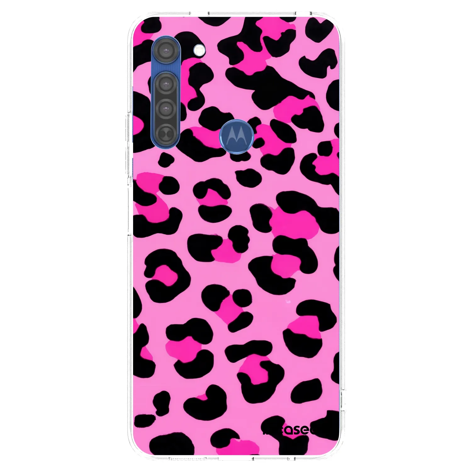 Picasee silikonový průhledný obal pro Motorola Moto G8 - Pink Tiger