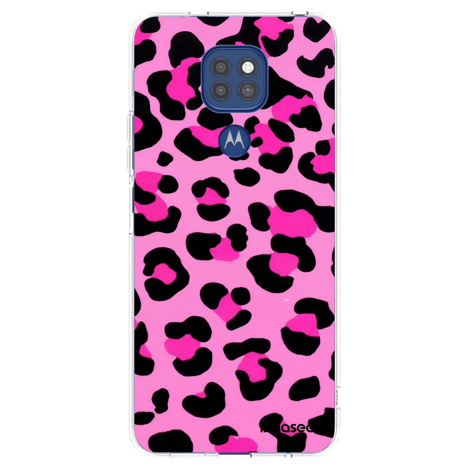 Picasee silikonový průhledný obal pro Motorola Moto G9 Play - Pink Tiger