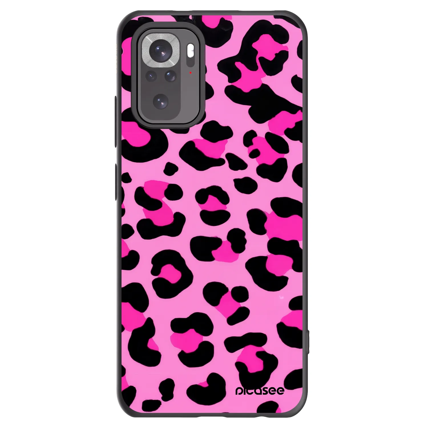 Picasee silikonový černý obal pro Xiaomi Redmi Note 10 - Pink Tiger