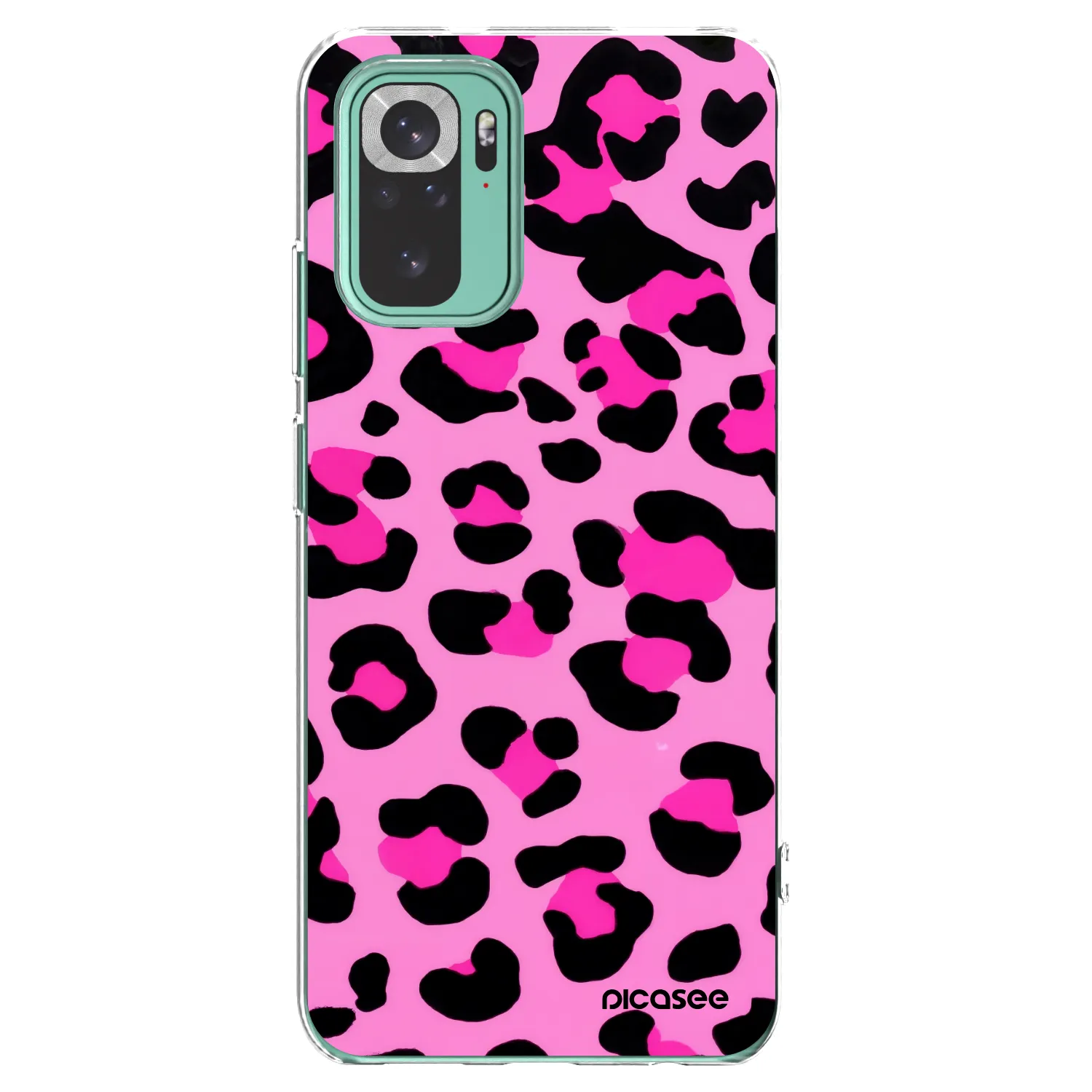 Picasee silikonový průhledný obal pro Xiaomi Redmi Note 10 Pro - Pink Tiger