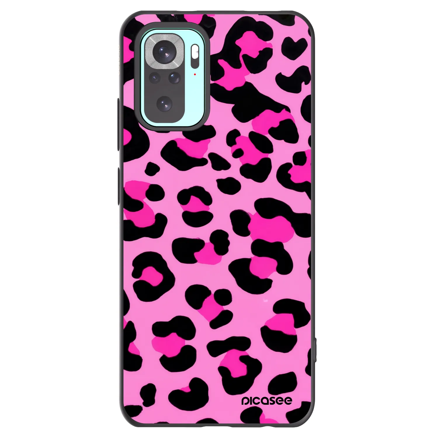 Picasee silikonový černý obal pro Xiaomi Redmi Note 10 Pro - Pink Tiger