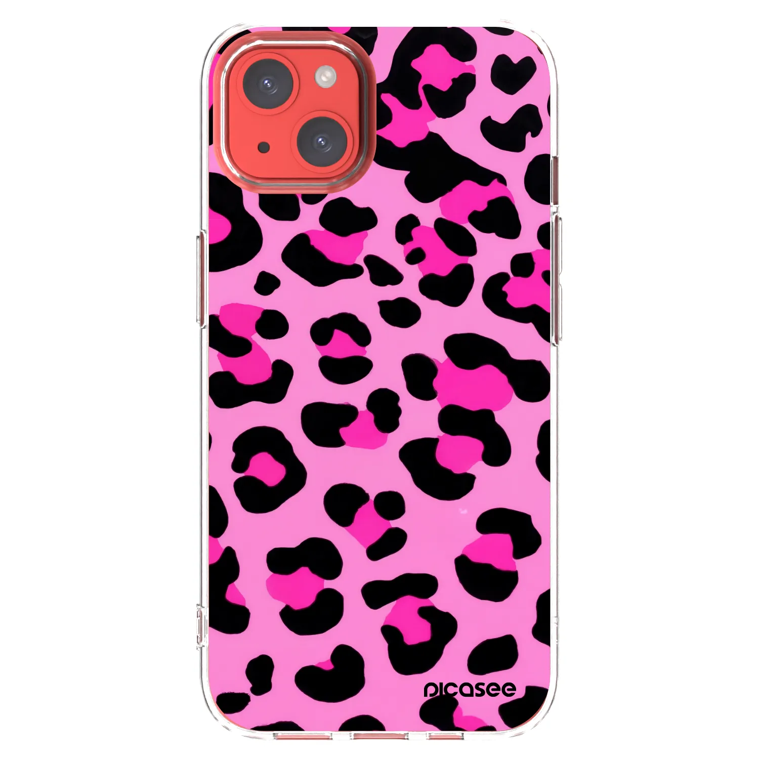 Picasee silikonový průhledný obal pro Apple iPhone 13 - Pink Tiger