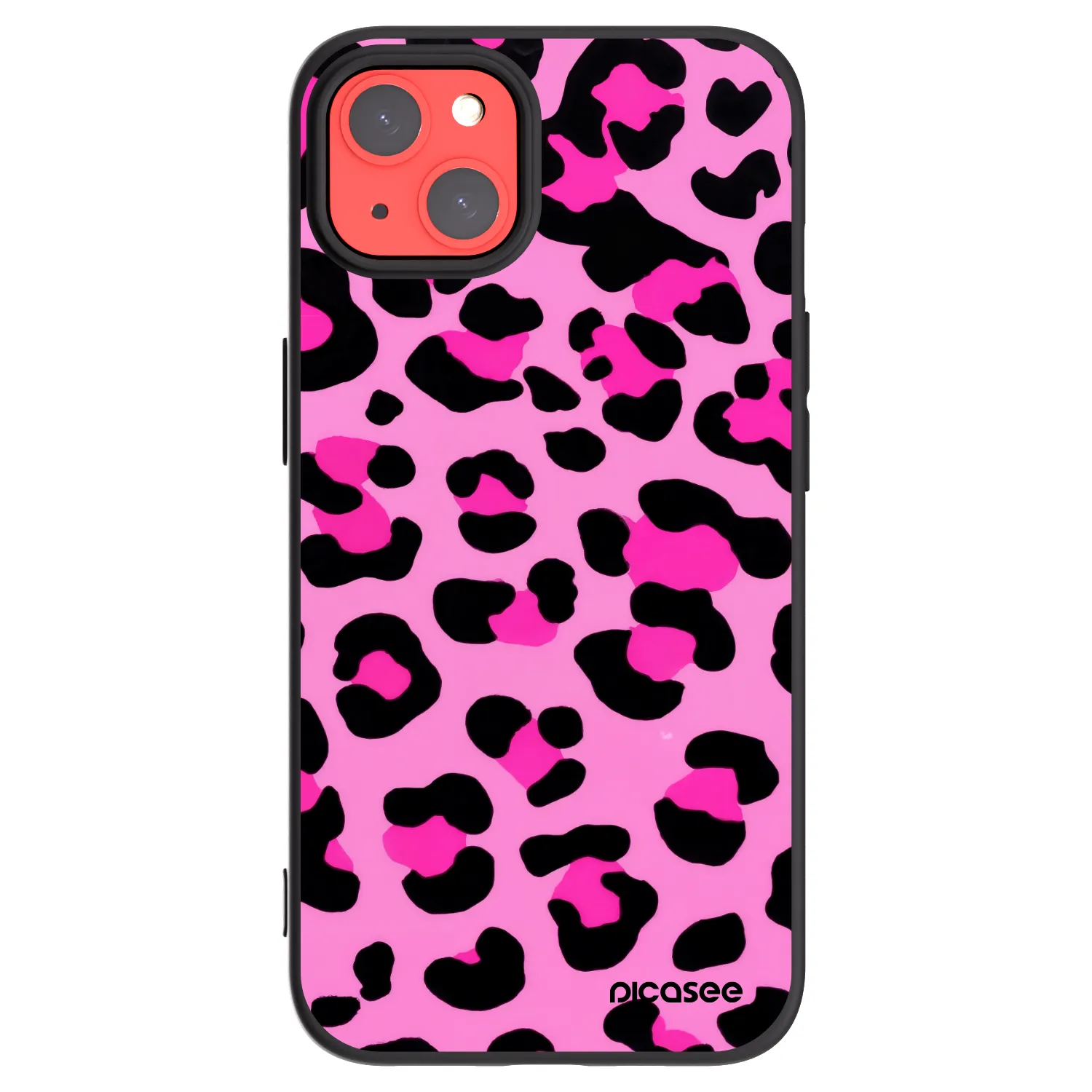 Picasee silikonový černý obal pro Apple iPhone 13 - Pink Tiger