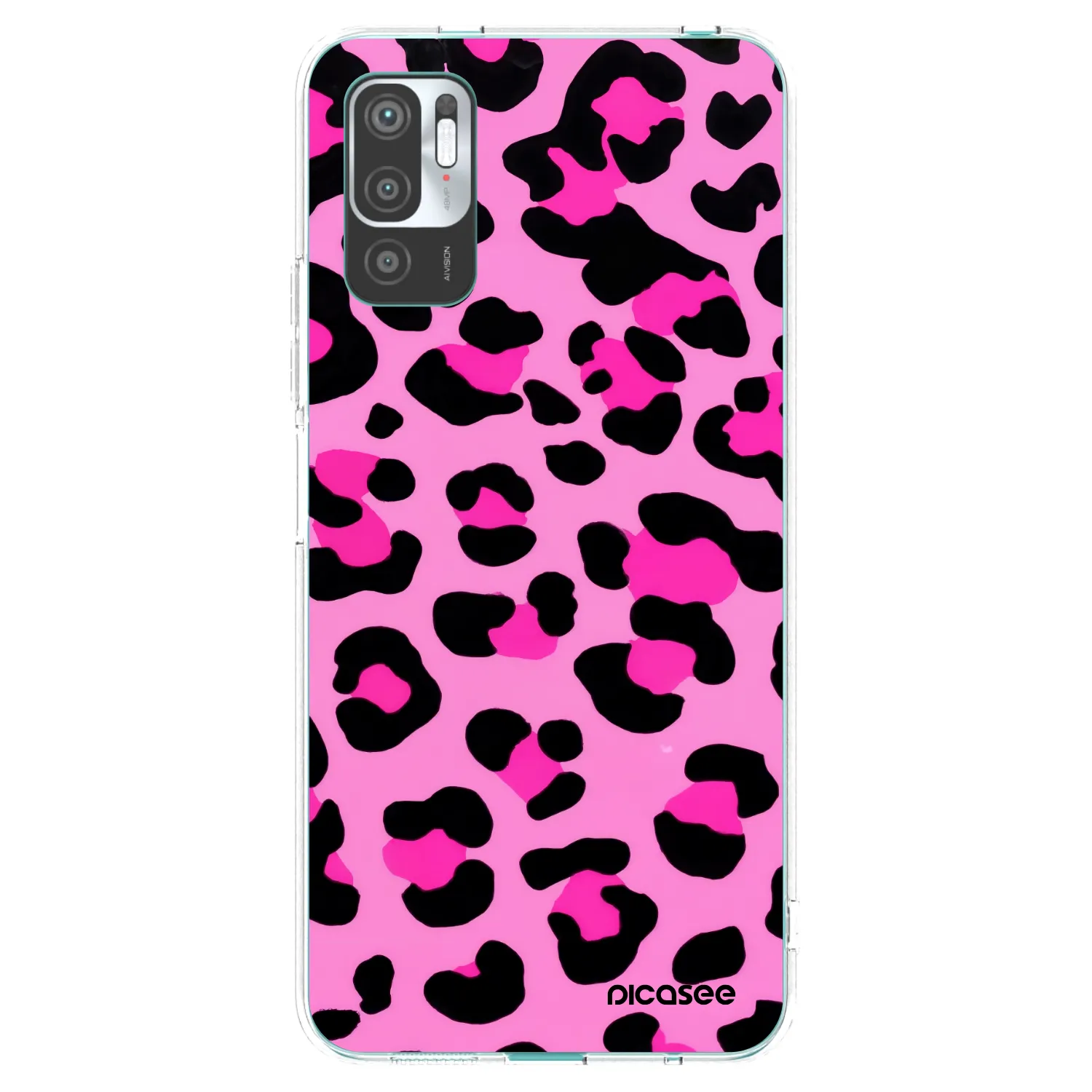 Picasee silikonový průhledný obal pro Xiaomi Redmi Note 10 5G - Pink Tiger