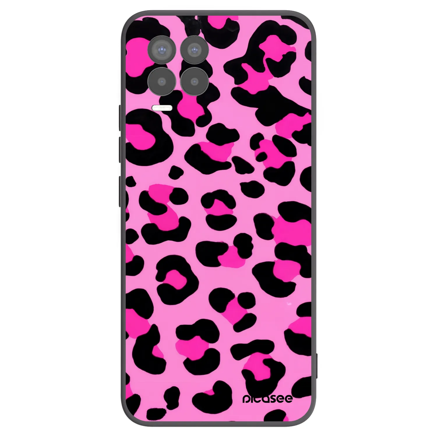 Picasee silikonový černý obal pro Realme 8 Pro - Pink Tiger