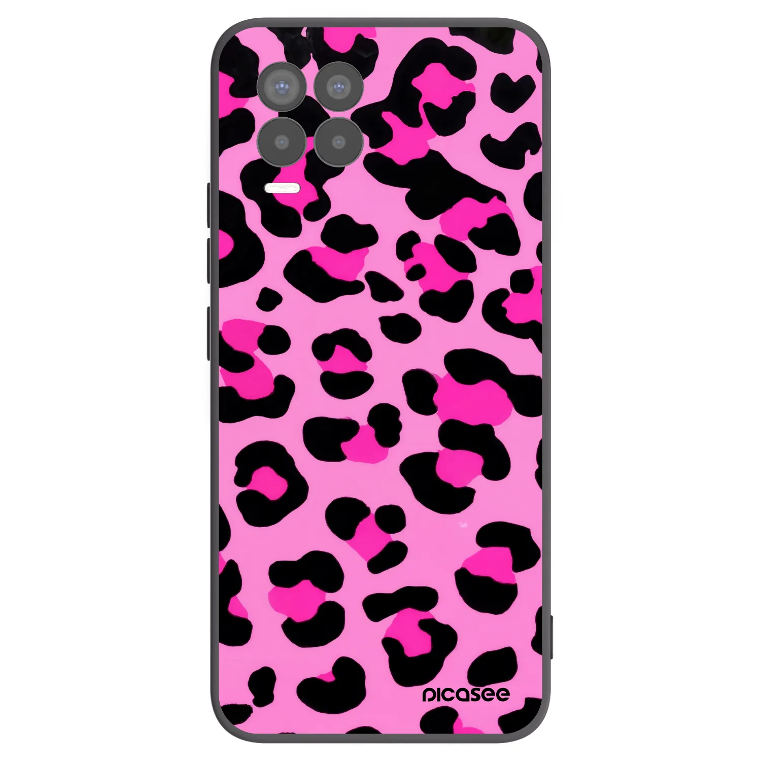 Picasee silikonový černý obal pro Realme 8 4G - Pink Tiger