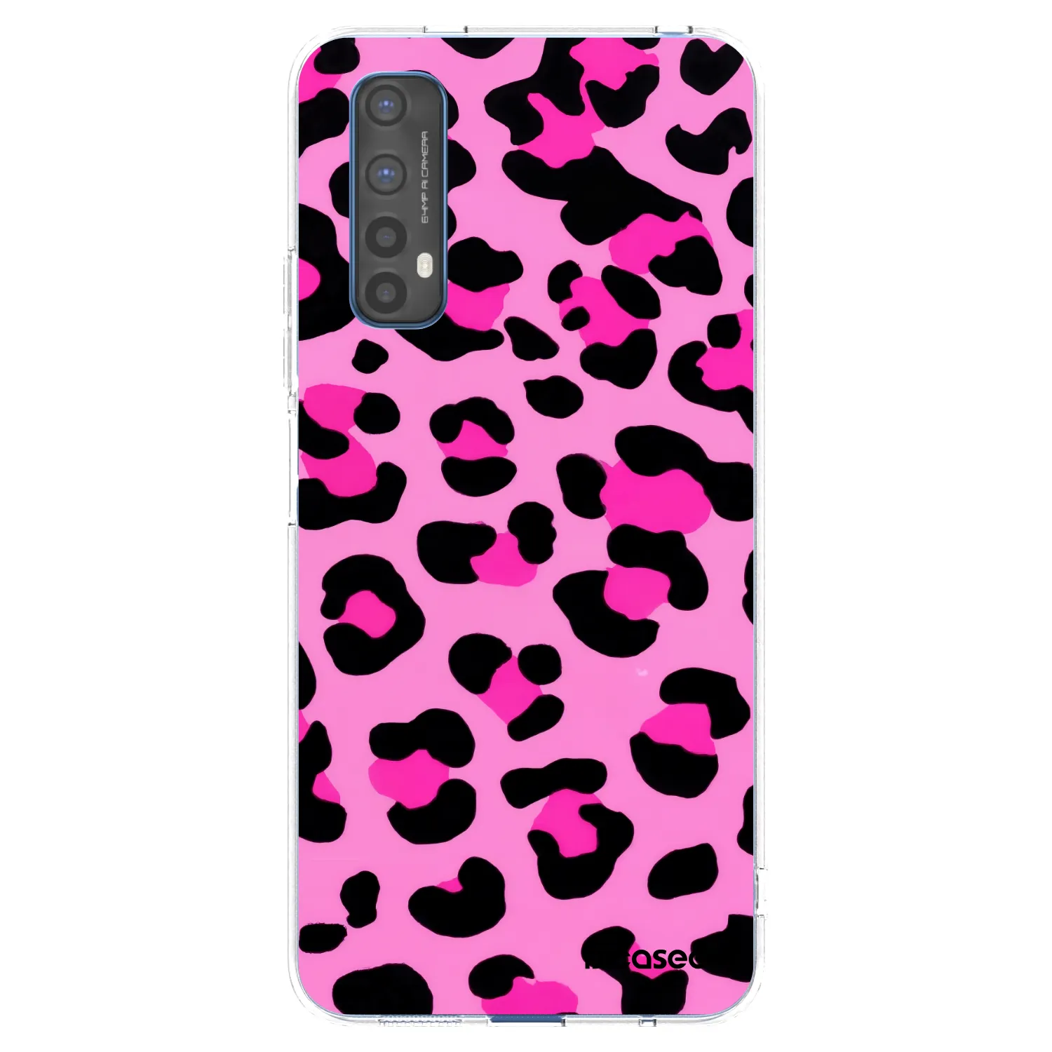 Picasee silikonový průhledný obal pro Realme 7 - Pink Tiger