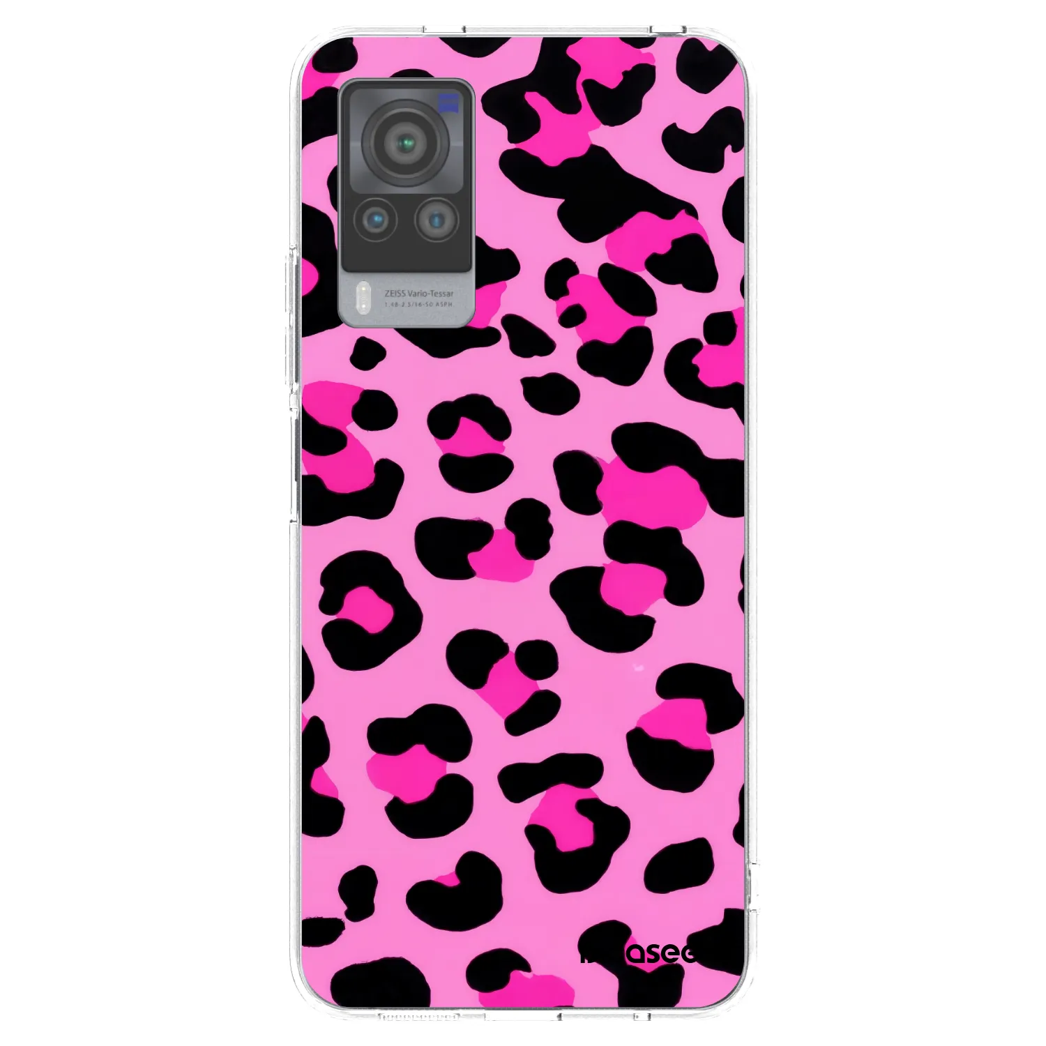 Picasee silikonový průhledný obal pro Vivo X60 Pro 5G - Pink Tiger