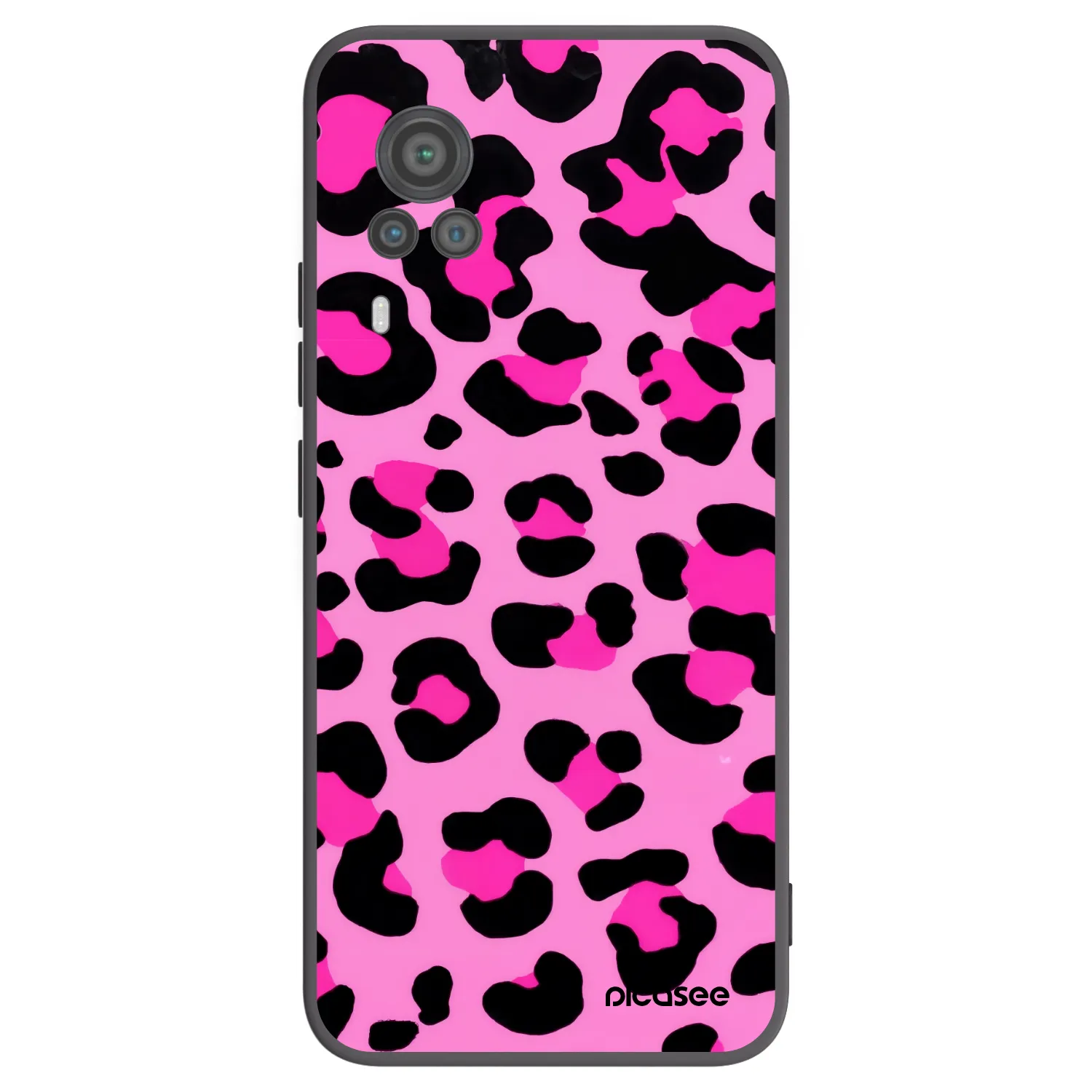 Picasee silikonový černý obal pro Vivo X60 Pro 5G - Pink Tiger