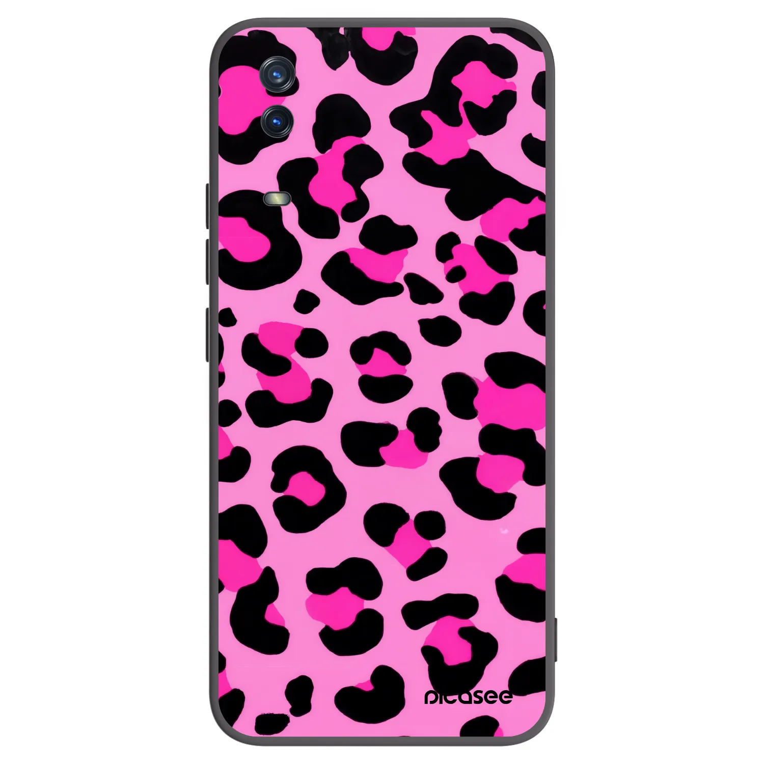 Picasee silikonový černý obal pro Vivo Y11s - Pink Tiger