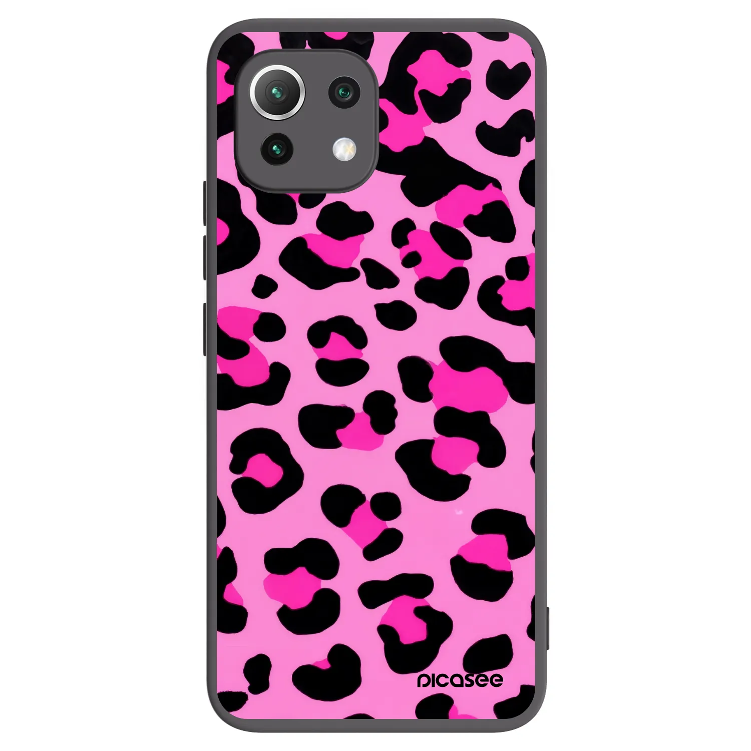 Picasee silikonový černý obal pro Xiaomi 11 Lite 5G NE - Pink Tiger