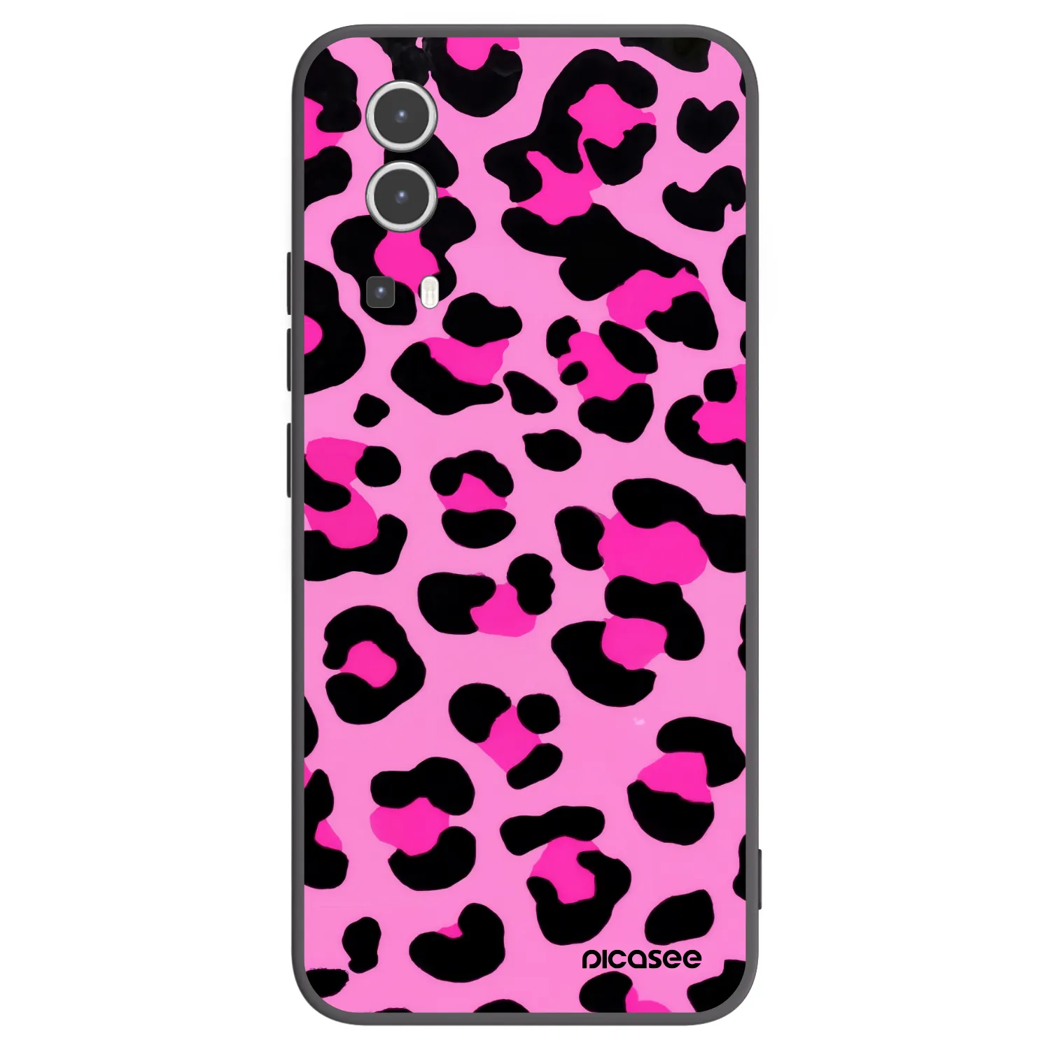 Picasee silikonový černý obal pro Vivo Y72 5G - Pink Tiger
