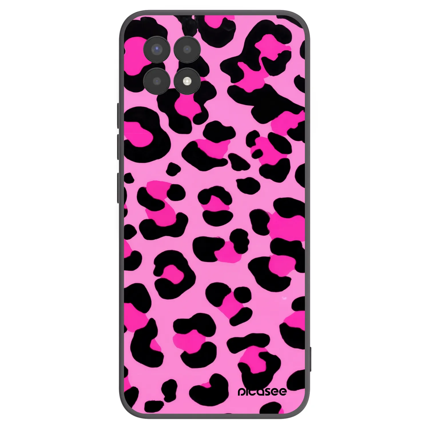 Picasee silikonový černý obal pro Realme 8i - Pink Tiger
