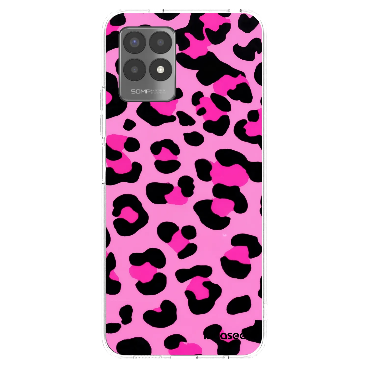 Picasee silikonový průhledný obal pro Realme 8i - Pink Tiger