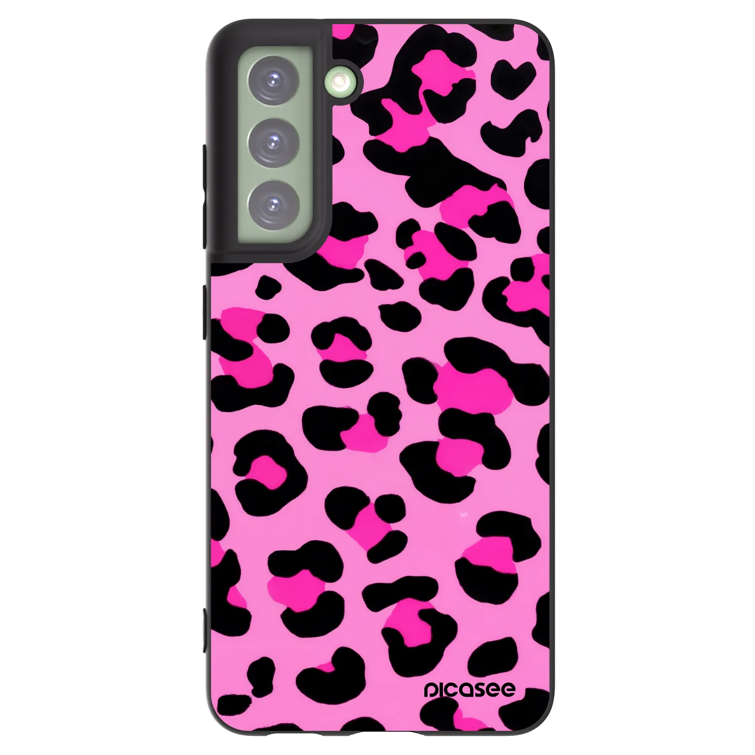 Picasee silikonový černý obal pro Samsung Galaxy S21 FE 5G - Pink Tiger