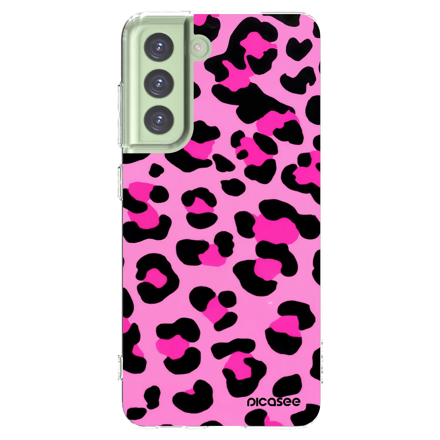 Picasee silikonový průhledný obal pro Samsung Galaxy S21 FE 5G - Pink Tiger