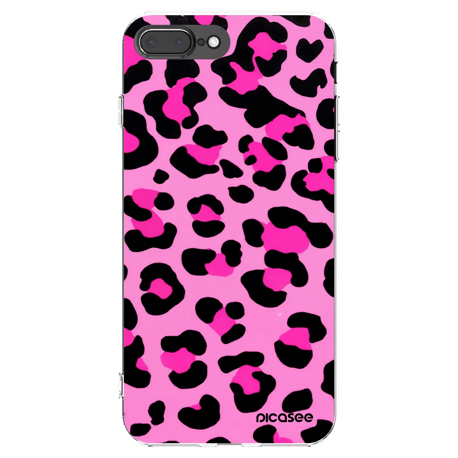 Picasee silikonový průhledný obal pro Apple iPhone 7 Plus - Pink Tiger
