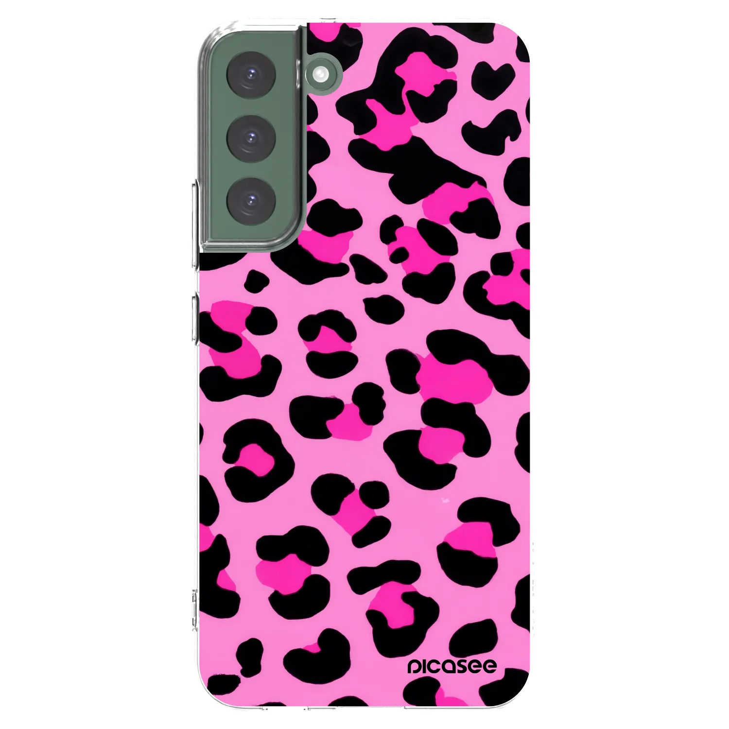 Picasee silikonový průhledný obal pro Samsung Galaxy S22+ 5G - Pink Tiger