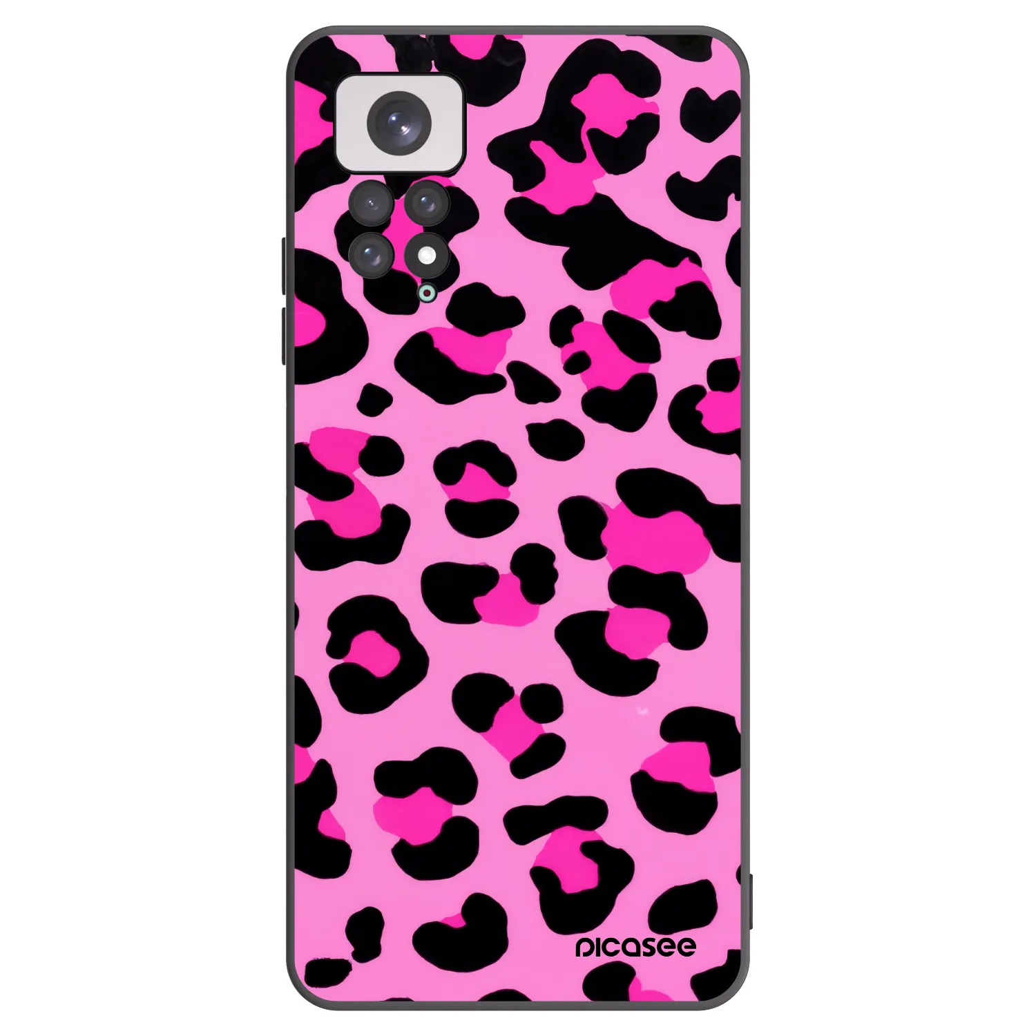 Picasee silikonový černý obal pro Xiaomi Redmi Note 11 - Pink Tiger